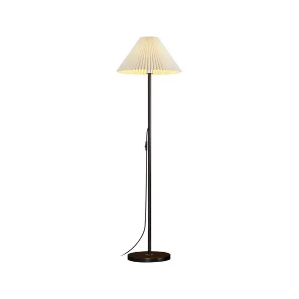 Luminária Branca Chão Plissada